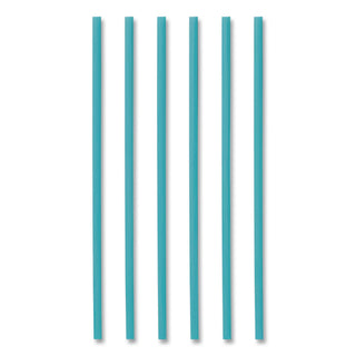 Marine Biodegradable Straws, 10.25", PHA, Ocean Blue, Wrapped, 250/Box, 8 Boxes/Carton