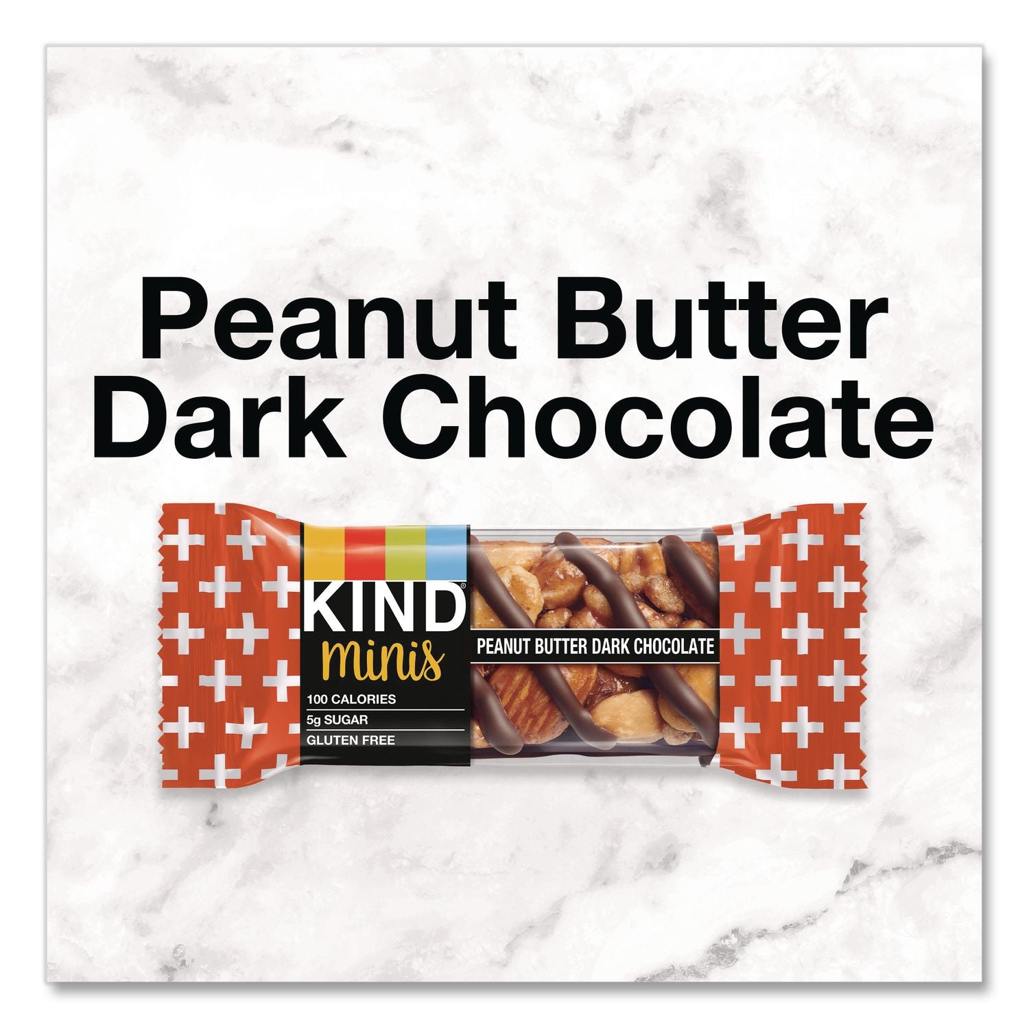 KIND Minis Snack Bar Variety Pack - Trans Fat Free, No Artificial Sweeteners, Gluten-free, Low Sodium, Low Glycemic - Peanut Butter Dark Chocolate, Dark Chocolate Cherry Cashew - 0.71 oz - 20 / Box