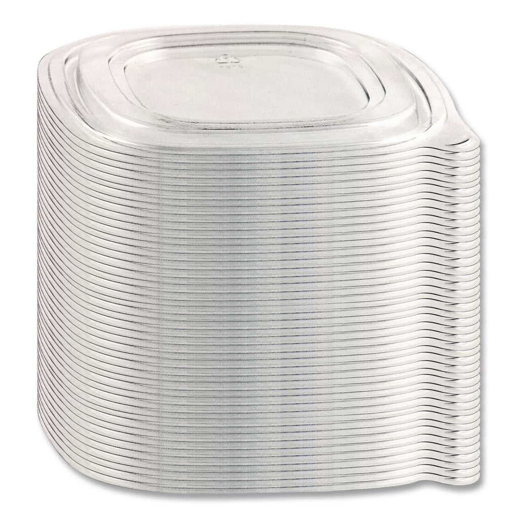 Lid,8",Square Flat,Clr