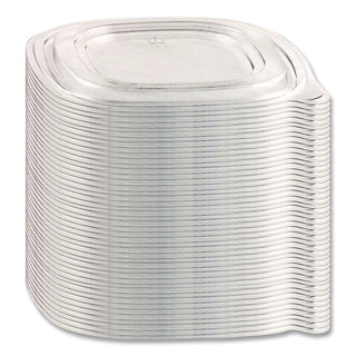 Lid,8",Square Flat,Clr