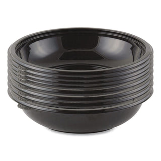 Crystal Classics Bowl, 32 oz, 8.5" Diameter, 2.14"h, Black, Plastic, 300/Carton