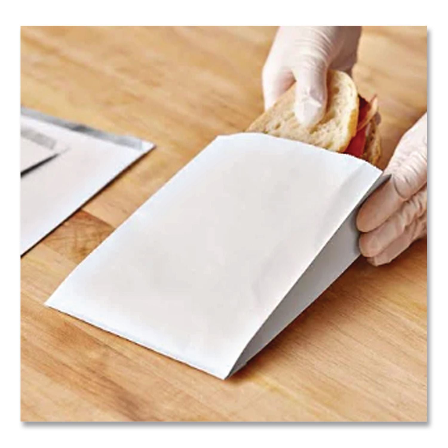 ToGo! Foil Insulator Deli and Sandwich Bags, 5.25" x 12", White Unprinted, 500/Carton