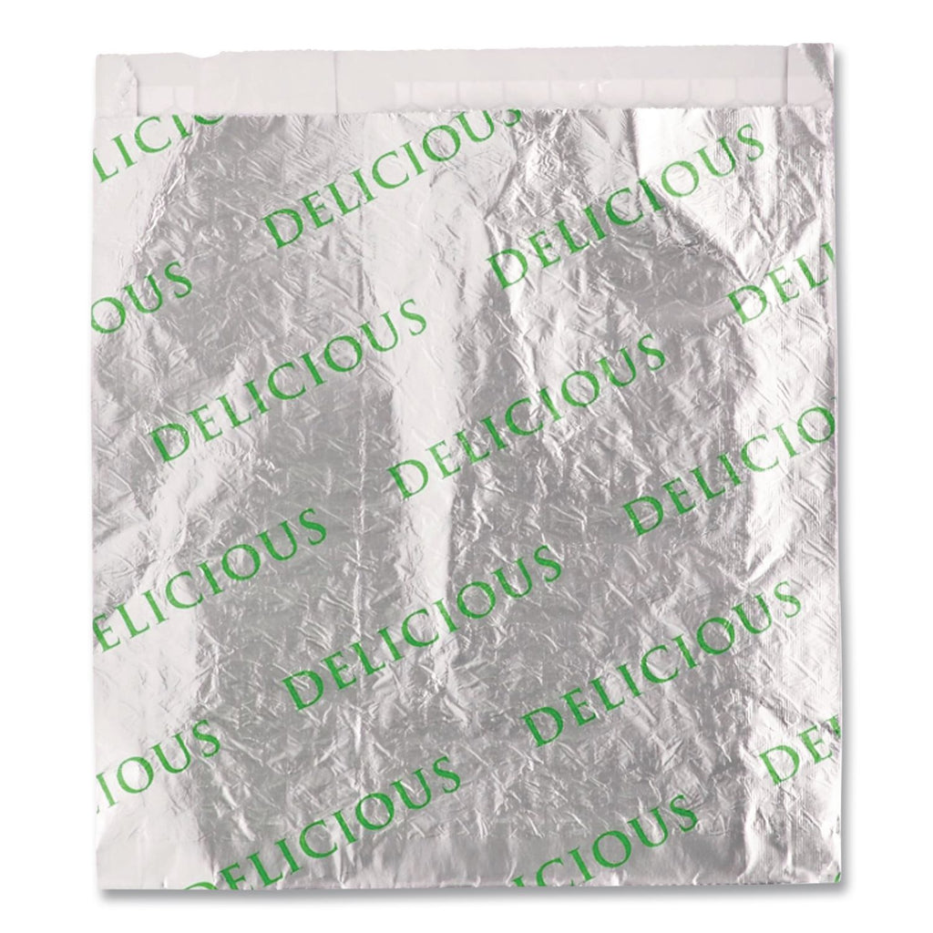 Foil/Paper/Honeycomb Insulated Bag, 2", 8" x 6", White, 1,000/Carton