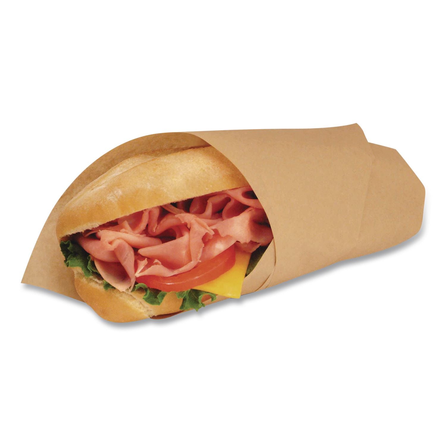 EcoCraft Grease-Resistant Paper Wraps and Liners, Natural, 15 x 16, 1,000/Box, 3 Boxes/Carton