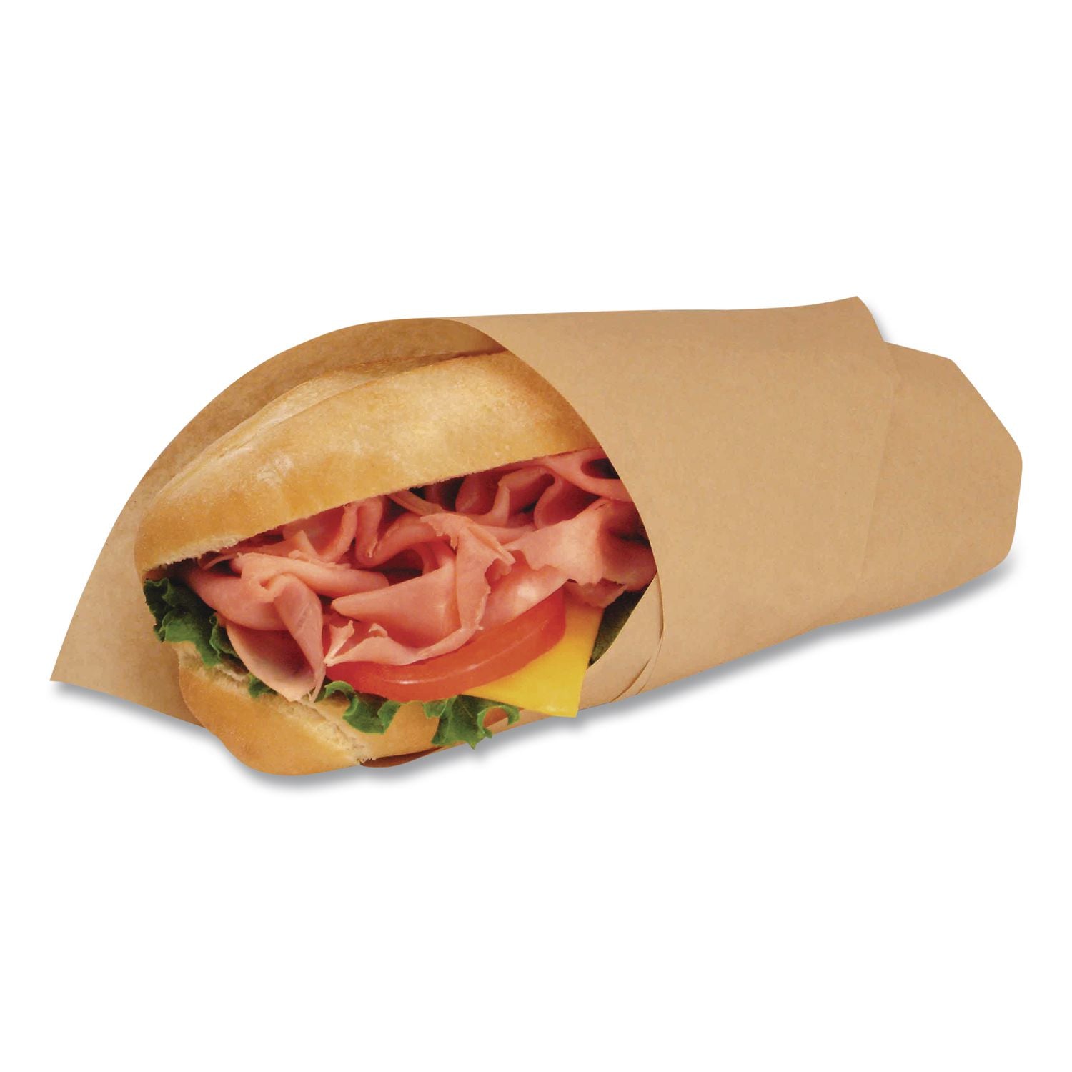 EcoCraft Grease-Resistant Paper Wraps and Liners, Natural, 14 x 14, 1,000/Box, 4 Boxes/Carton