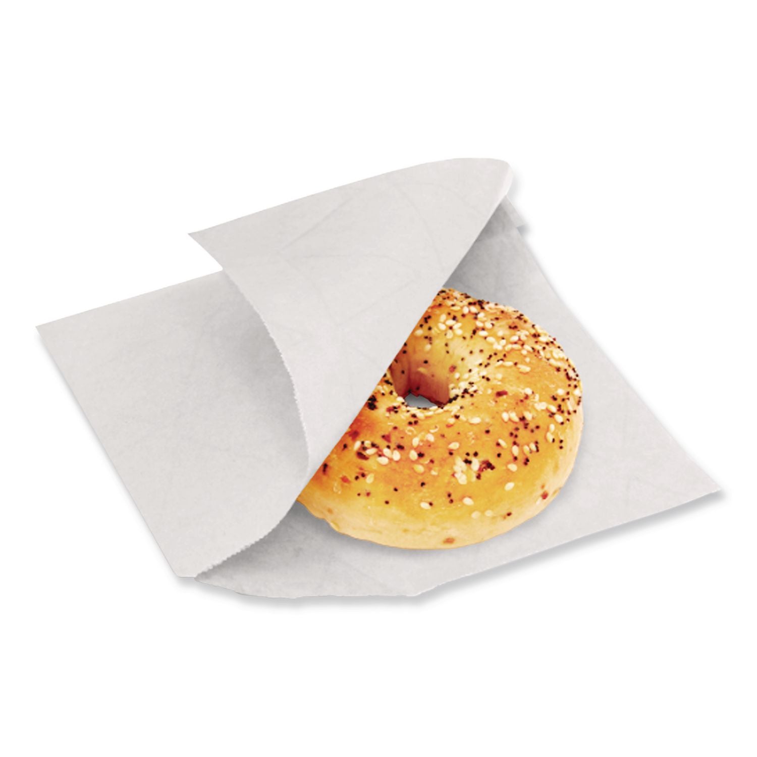 Dubl Open Single-Serve Bags, 7" x 6.75", White, 8,000/Carton