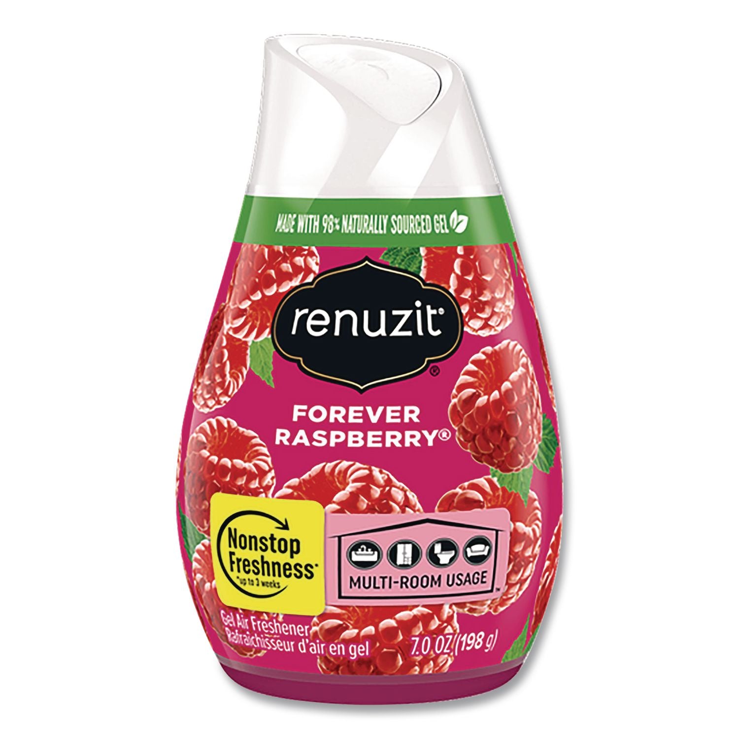 Adjustables Air Freshener, Forever Raspberry, 7 oz Solid, 12/Carton