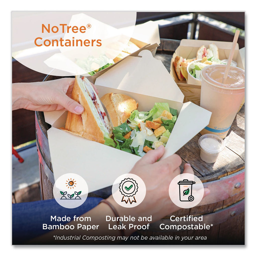 Paper Lids for Containers, 4.7 x 6.8, Natural, Paper, 300/Carton