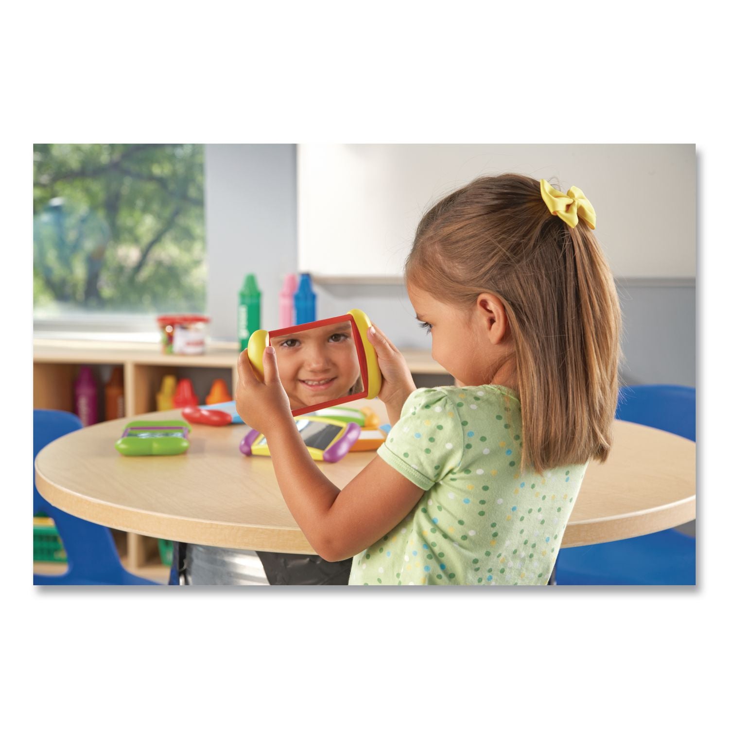 Learning Resources All About Me 2-in-1 Mirrors - Theme/Subject: Learning, Fun - Skill Learning: Visual, Social Skills, Language, Self Awareness, Emotion - 2 Year & Up