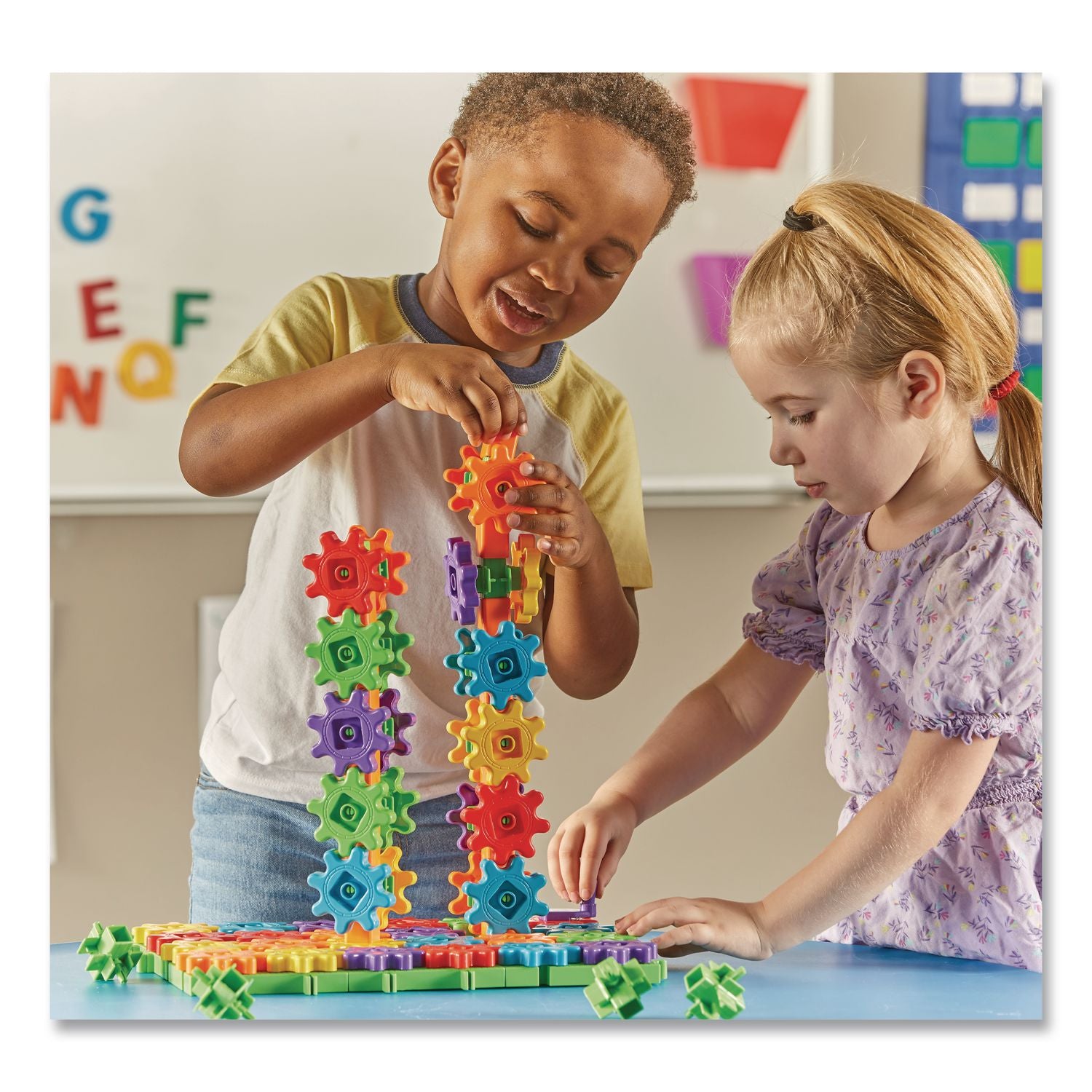 Gears!Gears!Gears! Beginner's Building Set - Theme/Subject: Learning - Skill Learning: Early Skill Development - 3-10 Year - 95 Pieces