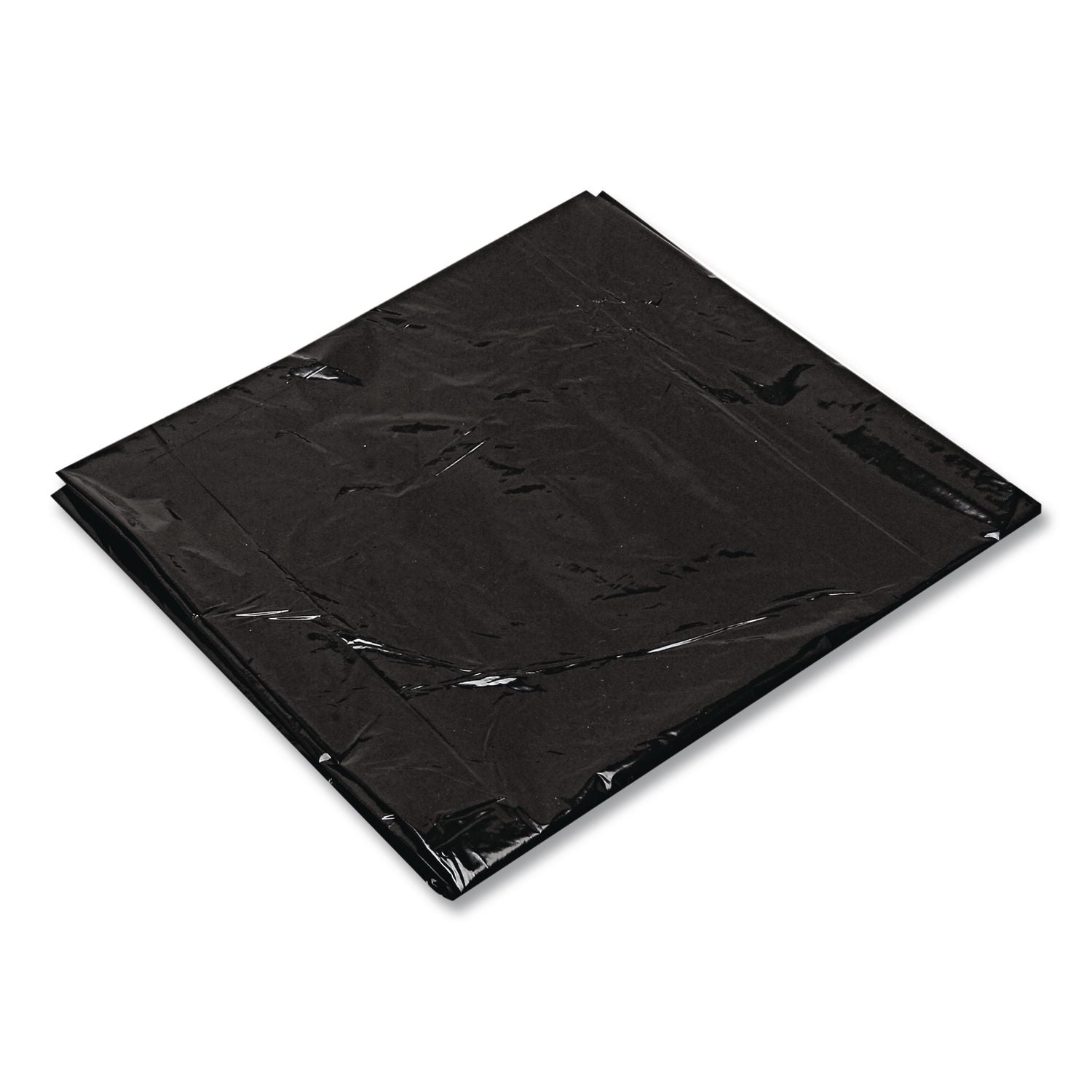 Low-Density Can Liners, 10 gal, 1 mil, 24" x 23", Black, 500/Carton