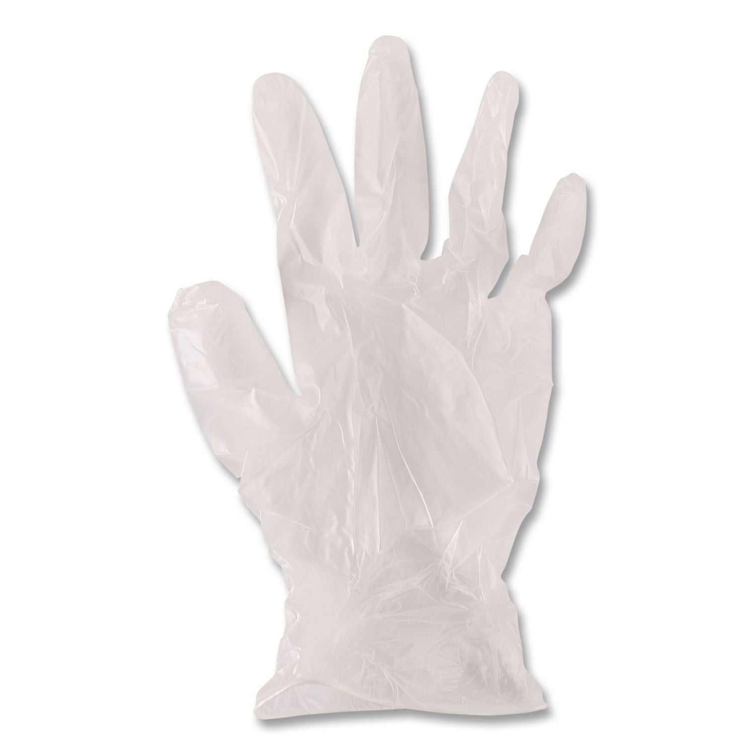 General Purpose Vinyl Gloves, Powder/Latex-Free, 2.6 mil, X-Large, Clear,100/Box