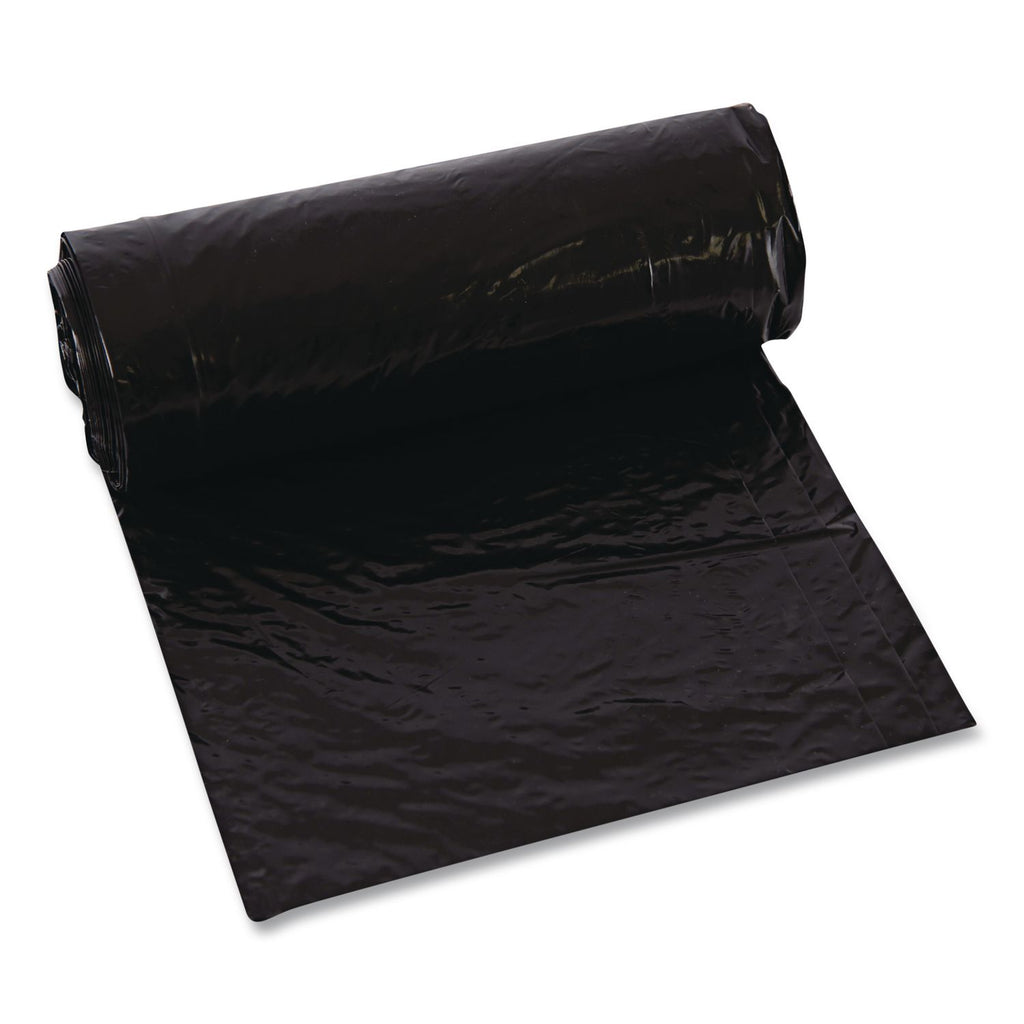 Low-Density Can Liners, 20 gal, 1.25 mil, 30" x 36", Black, 100/Carton