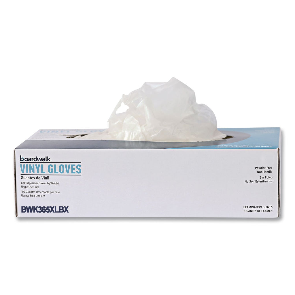 General Purpose Vinyl Gloves, Powder/Latex-Free, 2.6 mil, X-Large, Clear,100/Box