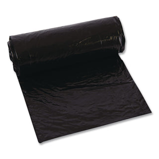 Low-Density Can Liners, 45 gal, 1.6 mil, 23" x 46", Black, 100/Carton