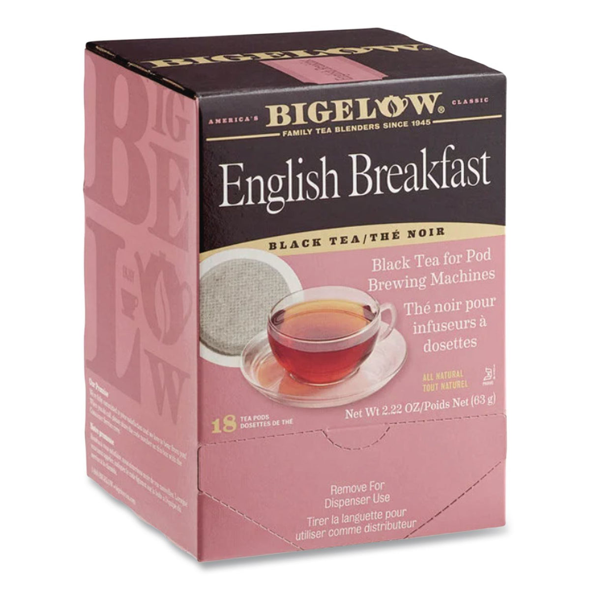 English Breakfast Tea Pods, 1.90 oz, 18/Box