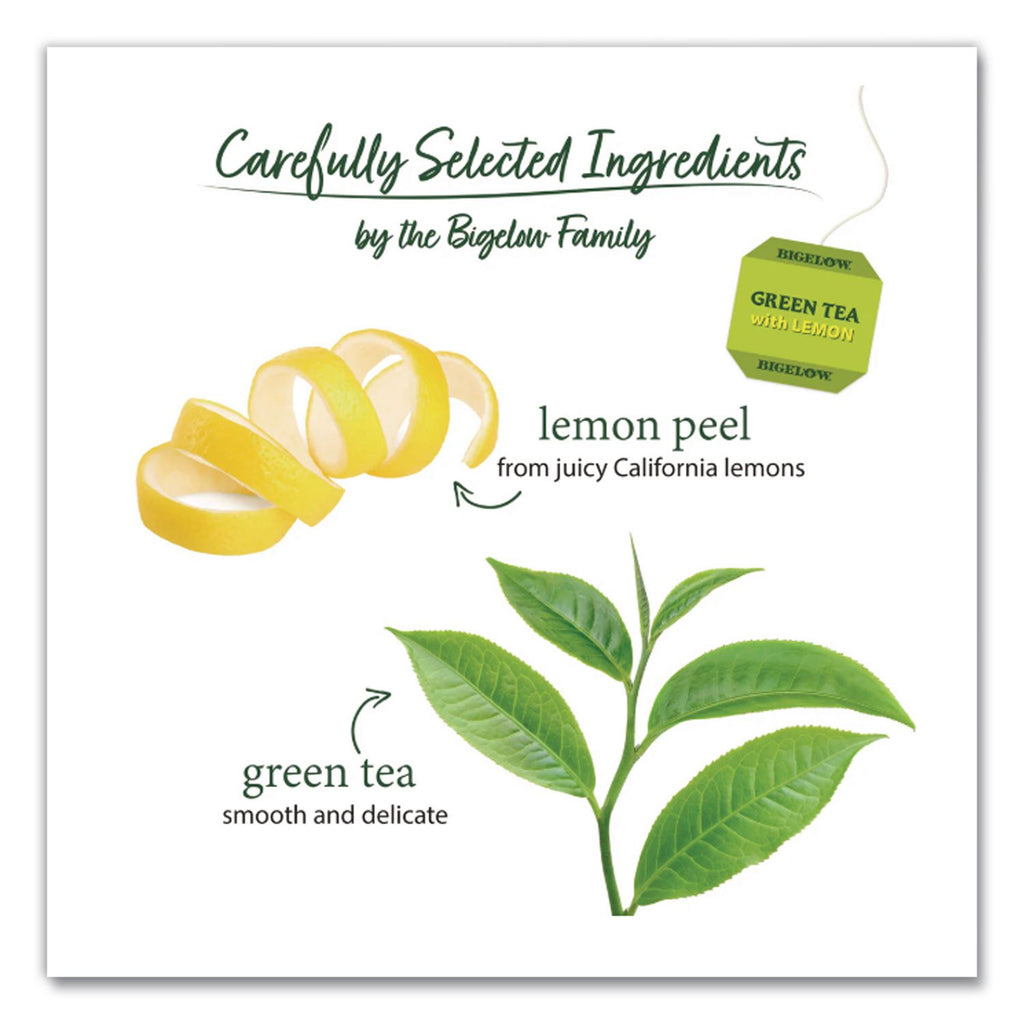 Green Tea with Lemon, Lemon, 0.34 lbs, 28/Box