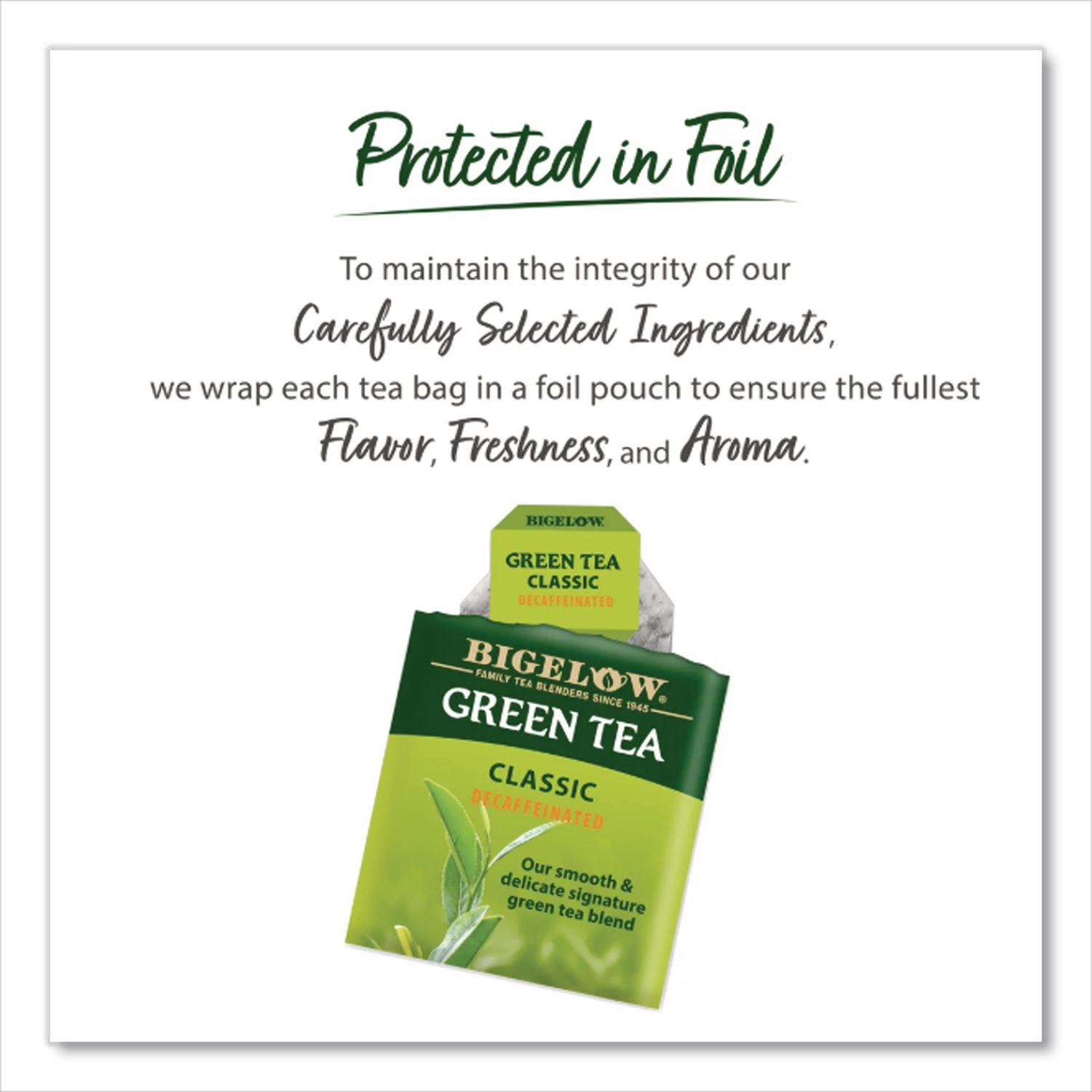 Decaffeinated Green Tea, Green Decaf, 0.34 lbs, 28/Box
