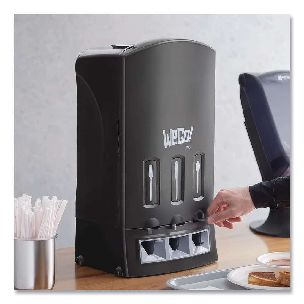 Dispenser, Forks/Knives/Spoons, 13.39 x 15.75 x 23.62, Black