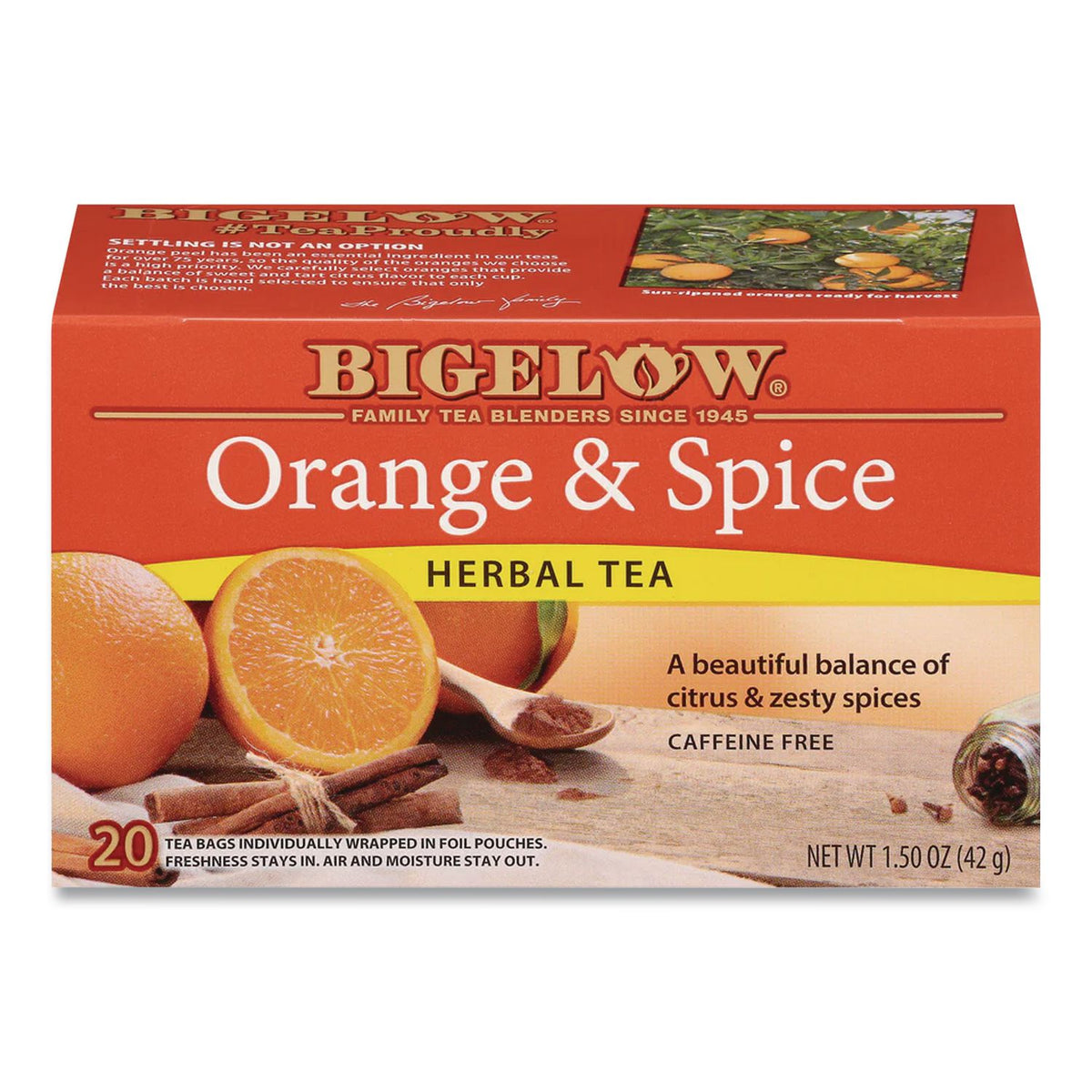 Orange and Spice Herbal Tea, 28/Box