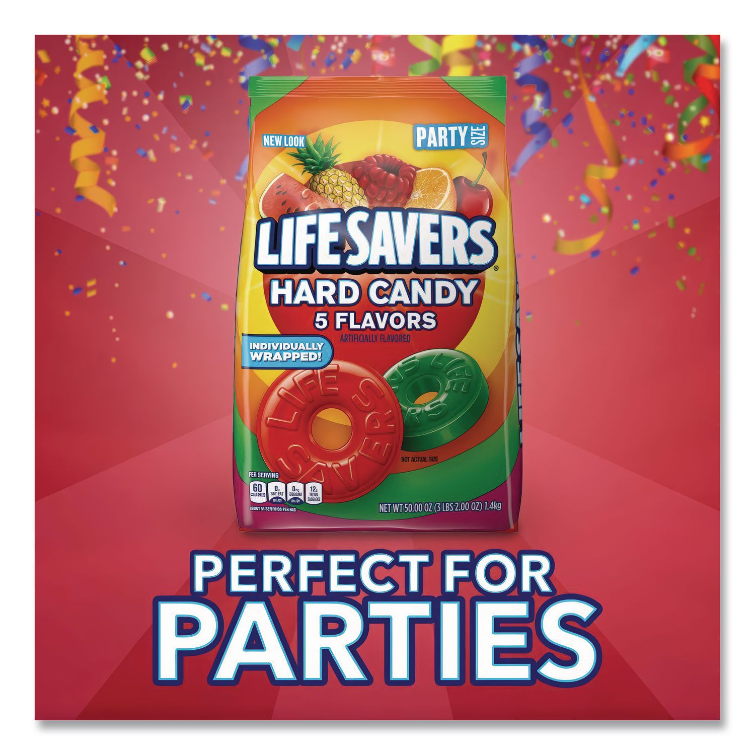 Hard Candy, Original Five Flavors, 50 oz Bag