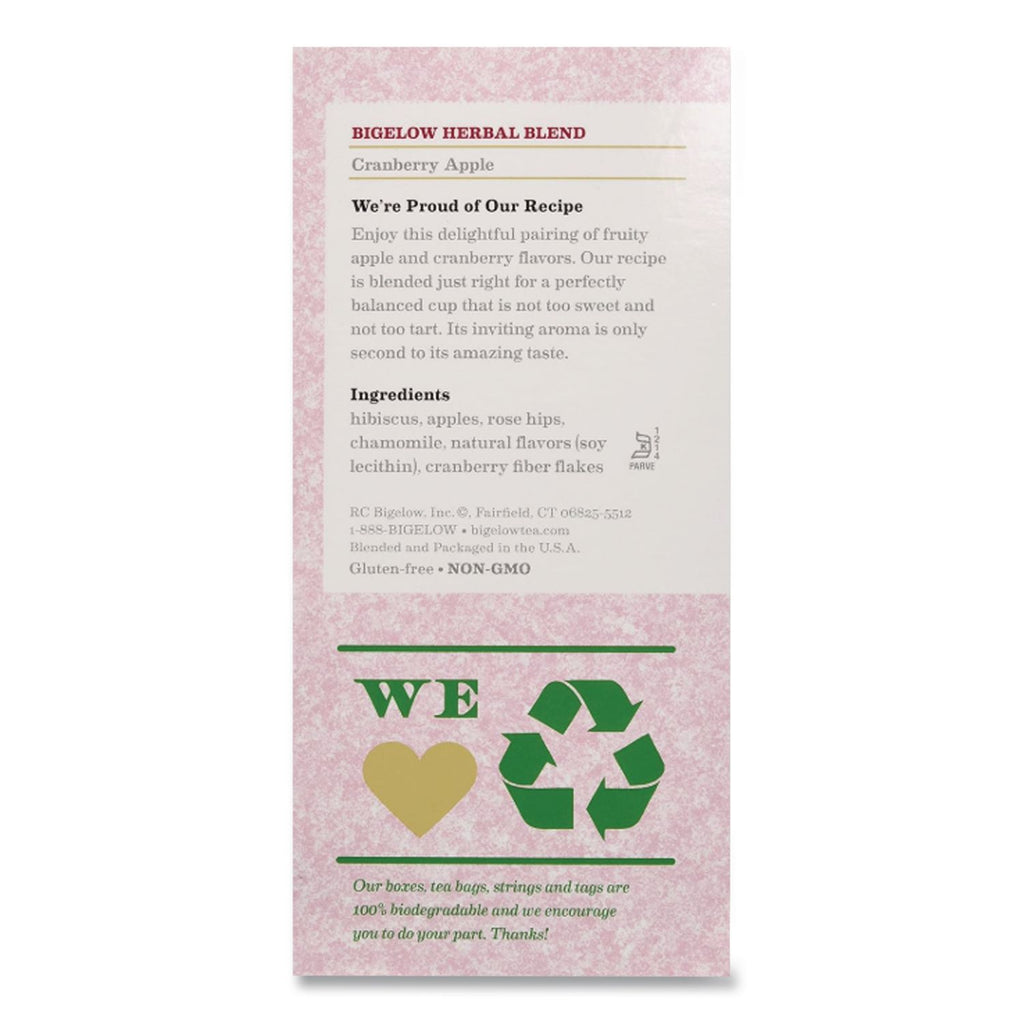 Cranberry Apple Herbal Tea, 28/Box