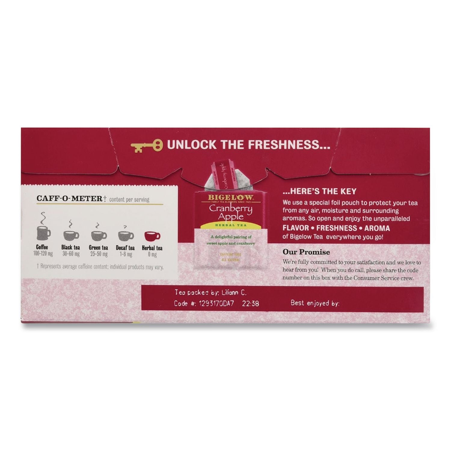 Cranberry Apple Herbal Tea, 28/Box