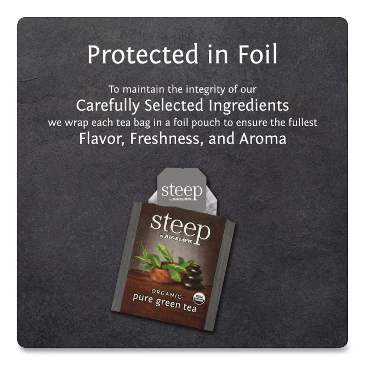steep Tea, Pure Green, 0.91 oz Tea Bag, 20/Box
