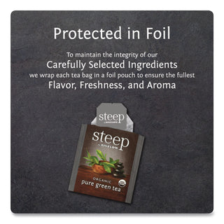 steep Tea, Pure Green, 0.91 oz Tea Bag, 20/Box