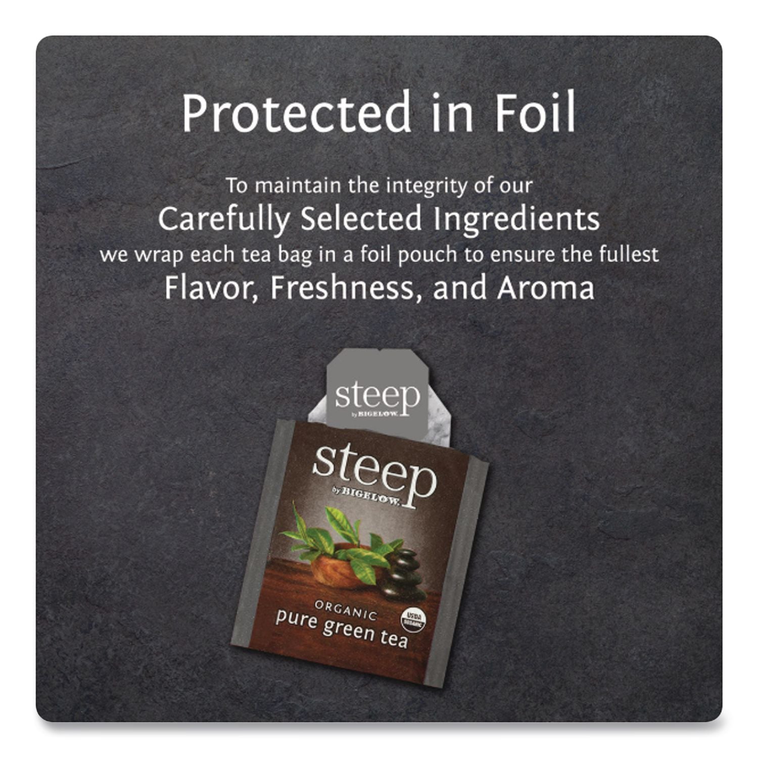 steep Tea, Pure Green, 0.91 oz Tea Bag, 20/Box