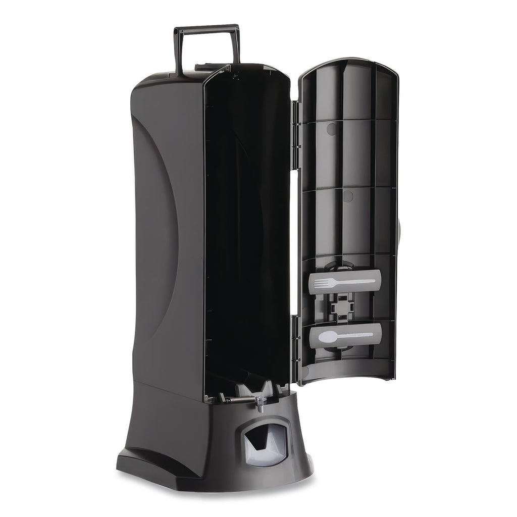 Dispenser, Forks, 10.22 x 12.5 x 23.75, Black