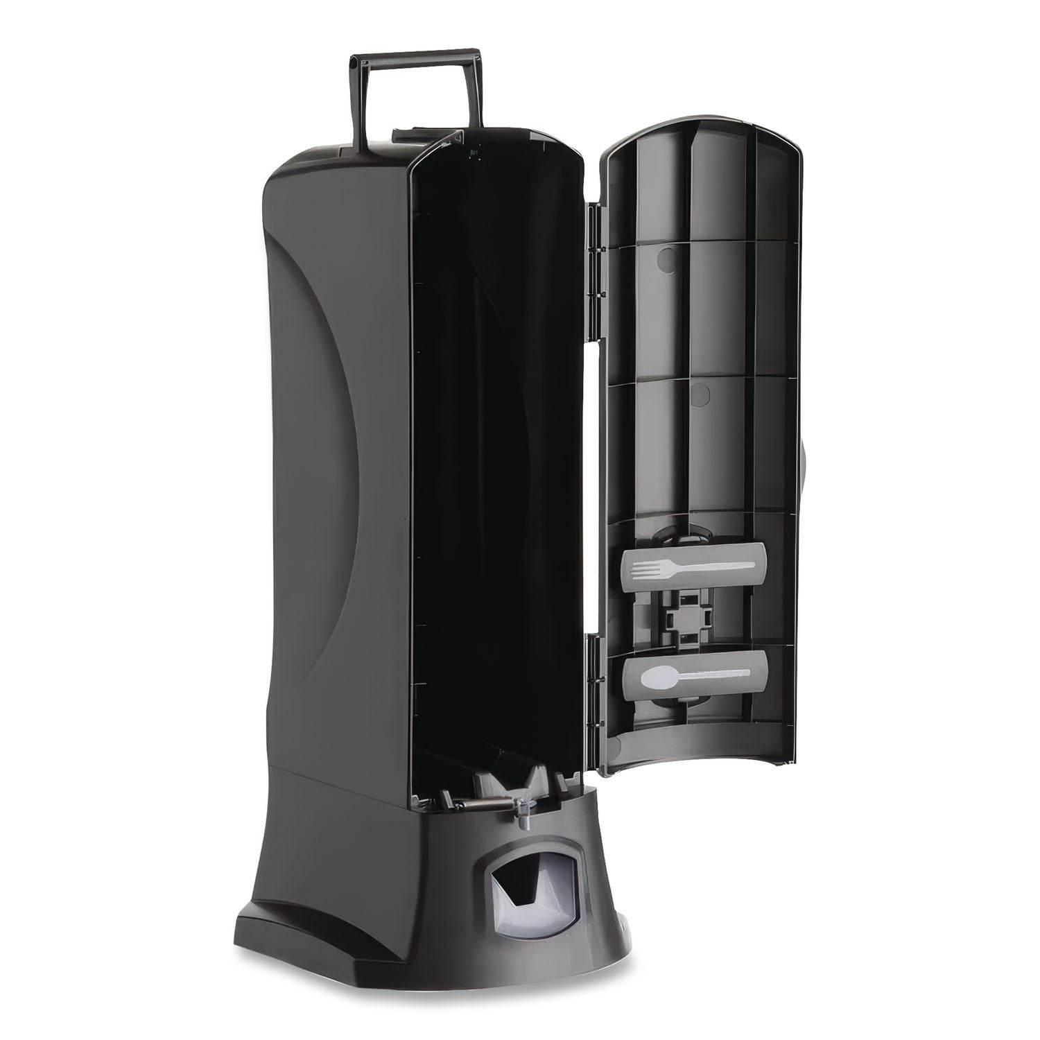 Dispenser, Forks, 10.22 x 12.5 x 23.75, Black