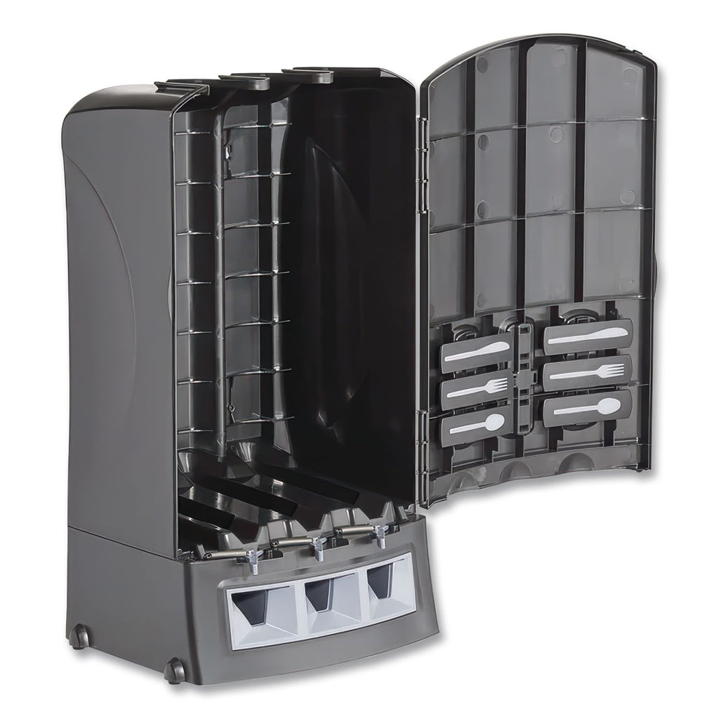 Dispenser, Forks/Knives/Spoons, 13.39 x 15.75 x 23.62, Black