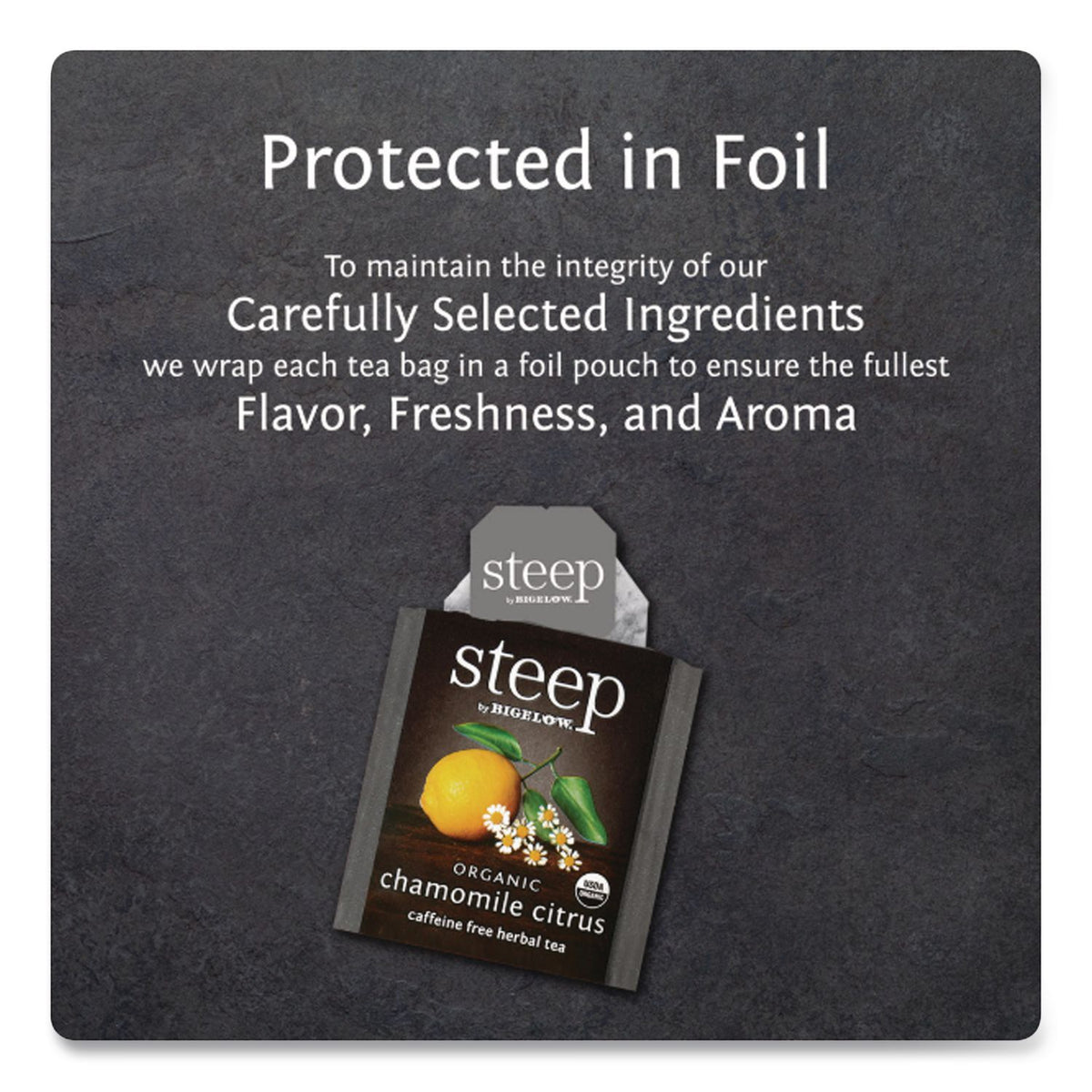 steep Tea, Chamomile Citrus Herbal, 1 oz Tea Bag, 20/Box