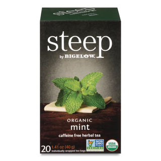 steep Tea, Mint, 1.41 oz Tea Bag, 20/Box