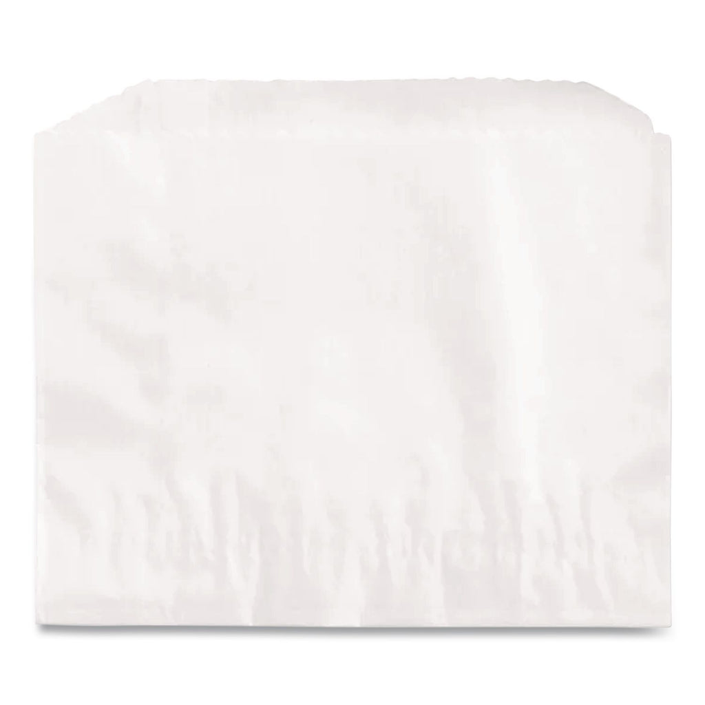 French Fry Bags, 4.5" x 3.5", White, 2,000/Carton