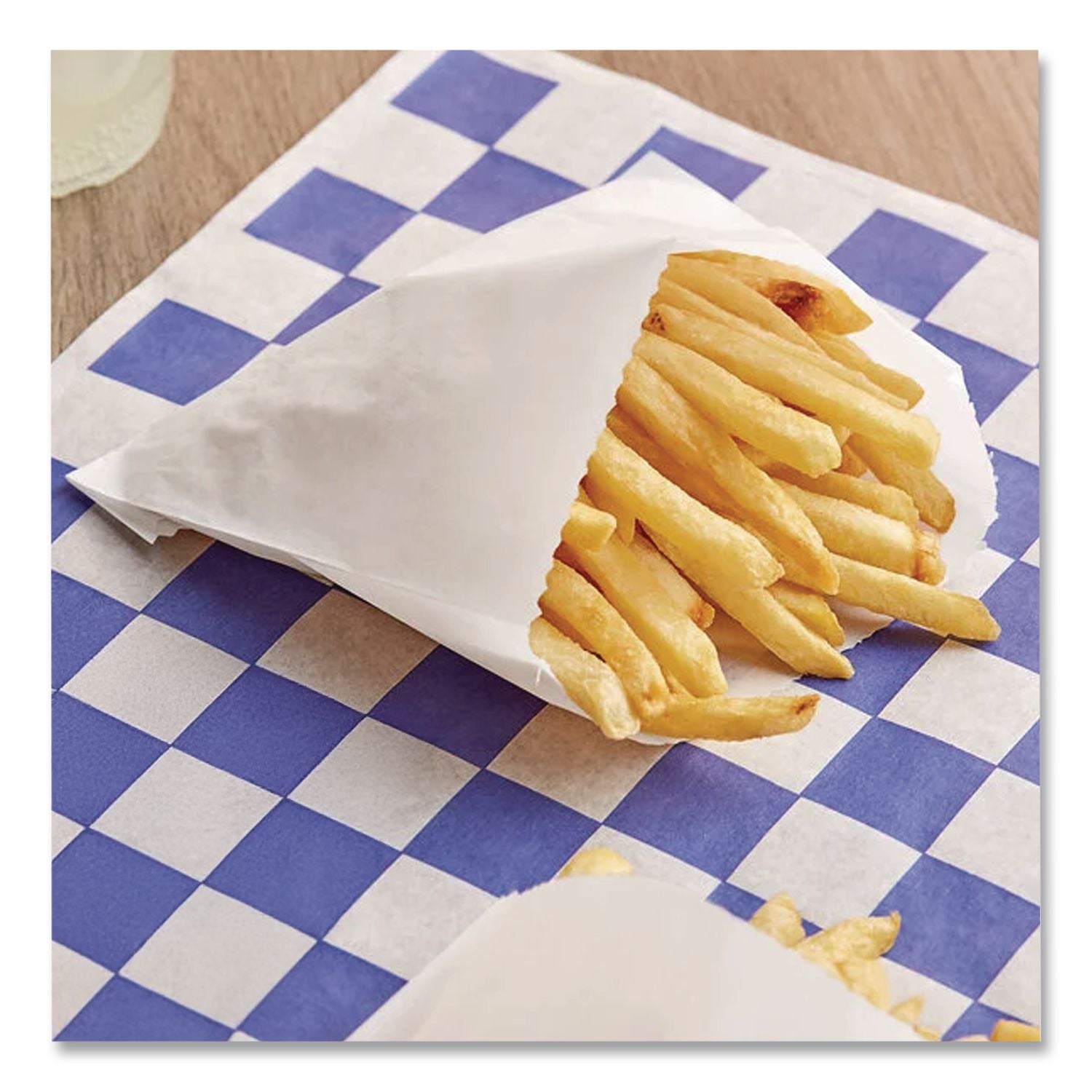 French Fry Bags, 4.5" x 3.5", White, 2,000/Carton
