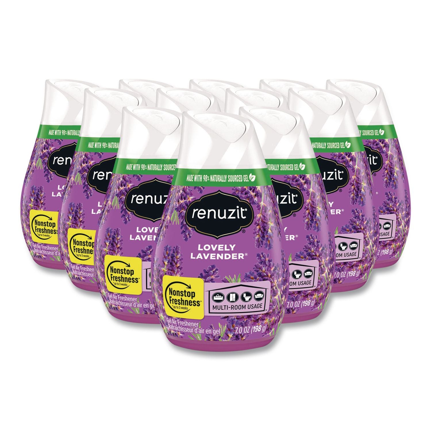 Adjustables Air Freshener, Lovely Lavender, 7 oz Cone