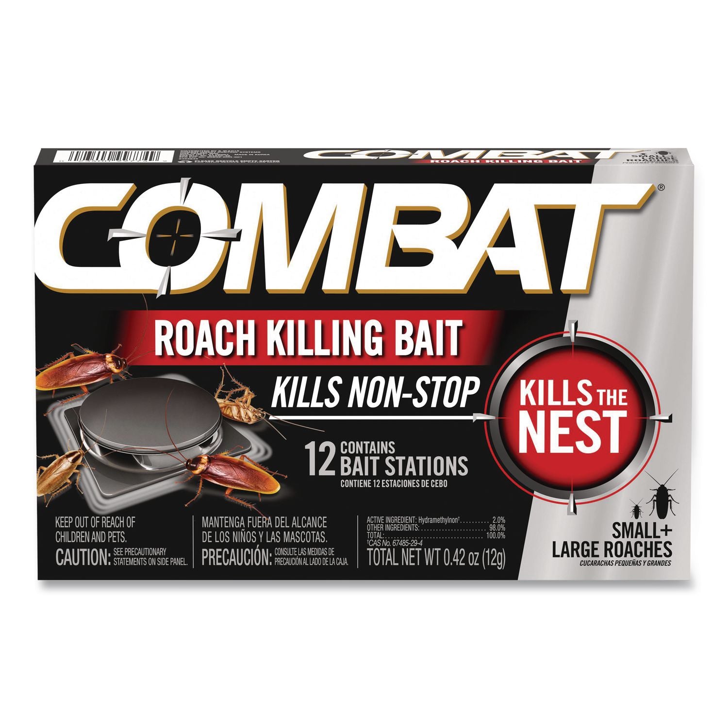 Roach Bait Insecticide, 0.42 oz, 12/Pack, 10 Packs/Carton