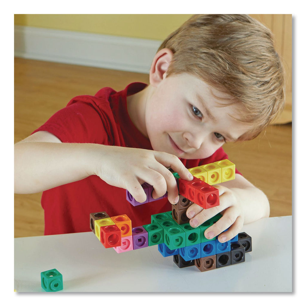 Learning Resources MathLink Cubes Big Builders - Skill Learning: Imagination, Building, STEM, Creativity, Mathematics - 5-9 Year - Multi