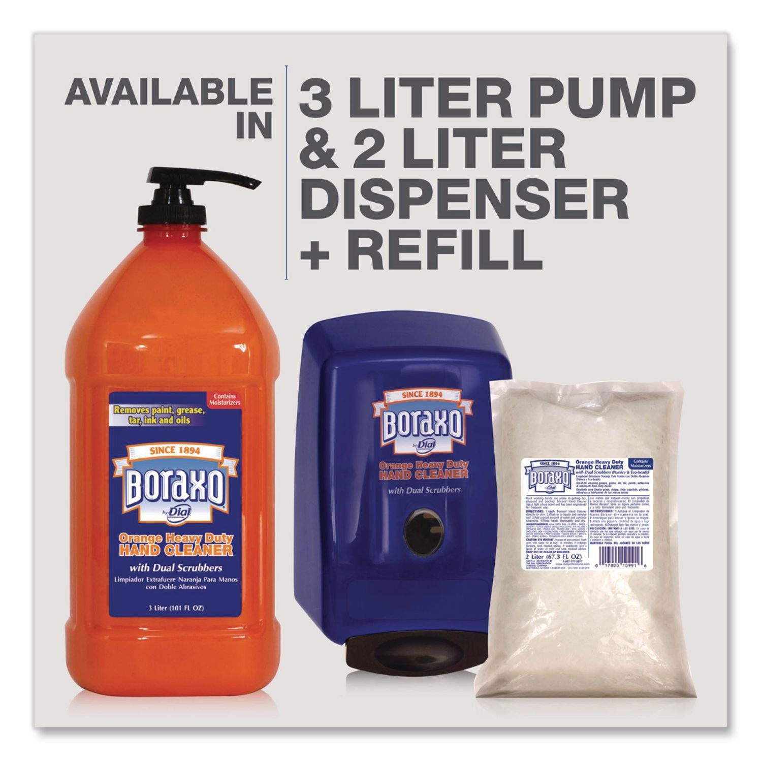 Orange Heavy Duty Hand Cleaner, 2 L Refill Bag