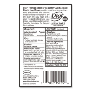 Antibacterial Liquid Hand Soap, Spring Water, 1 gal