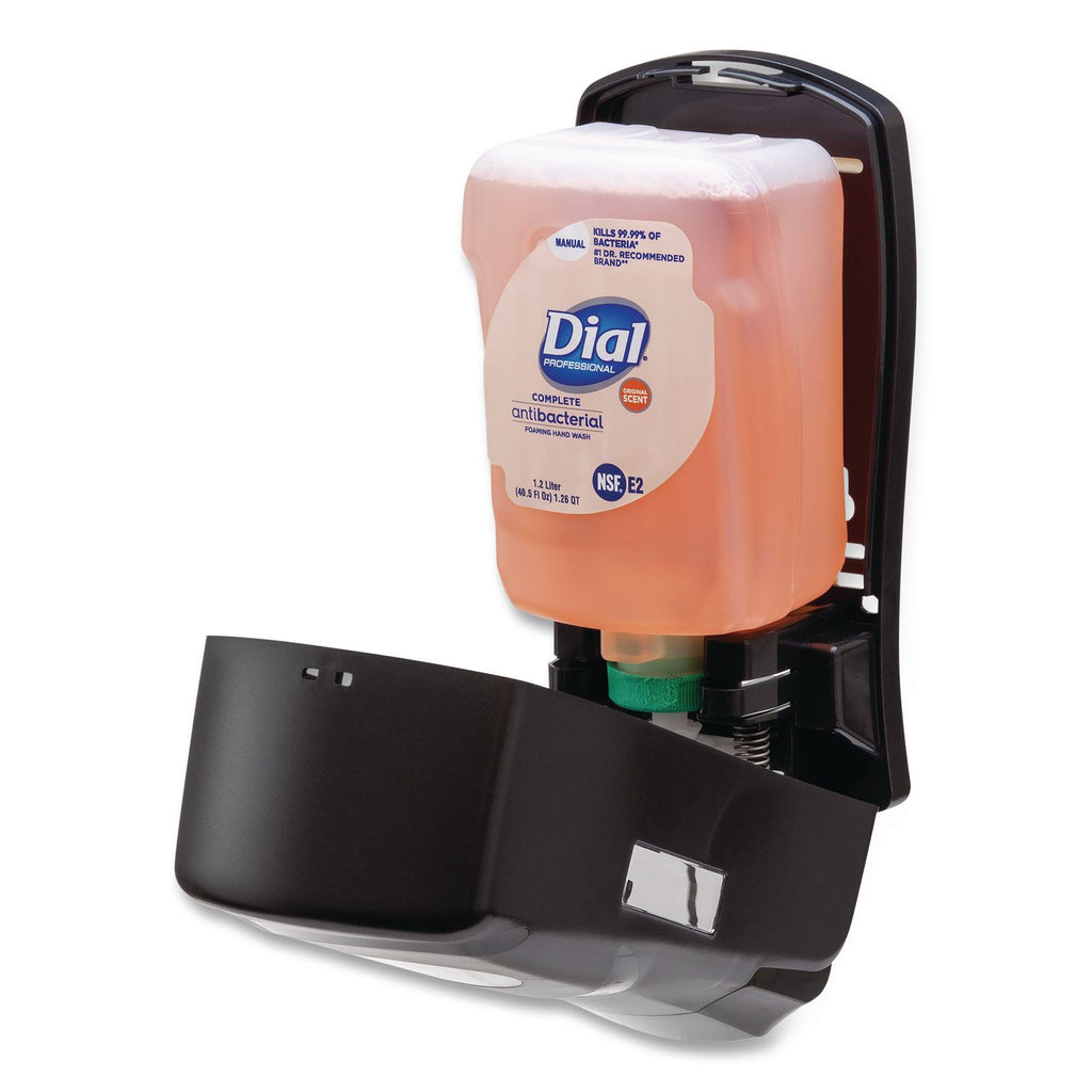 FIT Universal Manual Dispenser, 1.2 L, 4 x 5.13 x 10.5, Gray, 3/Carton