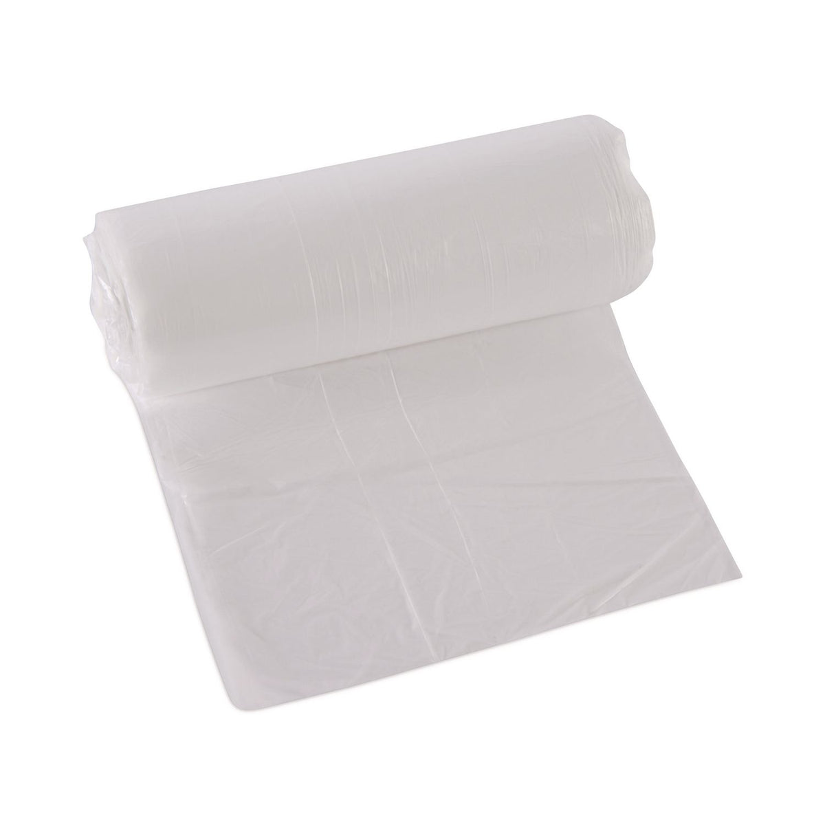 High Density Can Liners, 30 gal, 8 mic, 30" x 36", Natural, 25 Bags/Roll, 20 Rolls/Carton