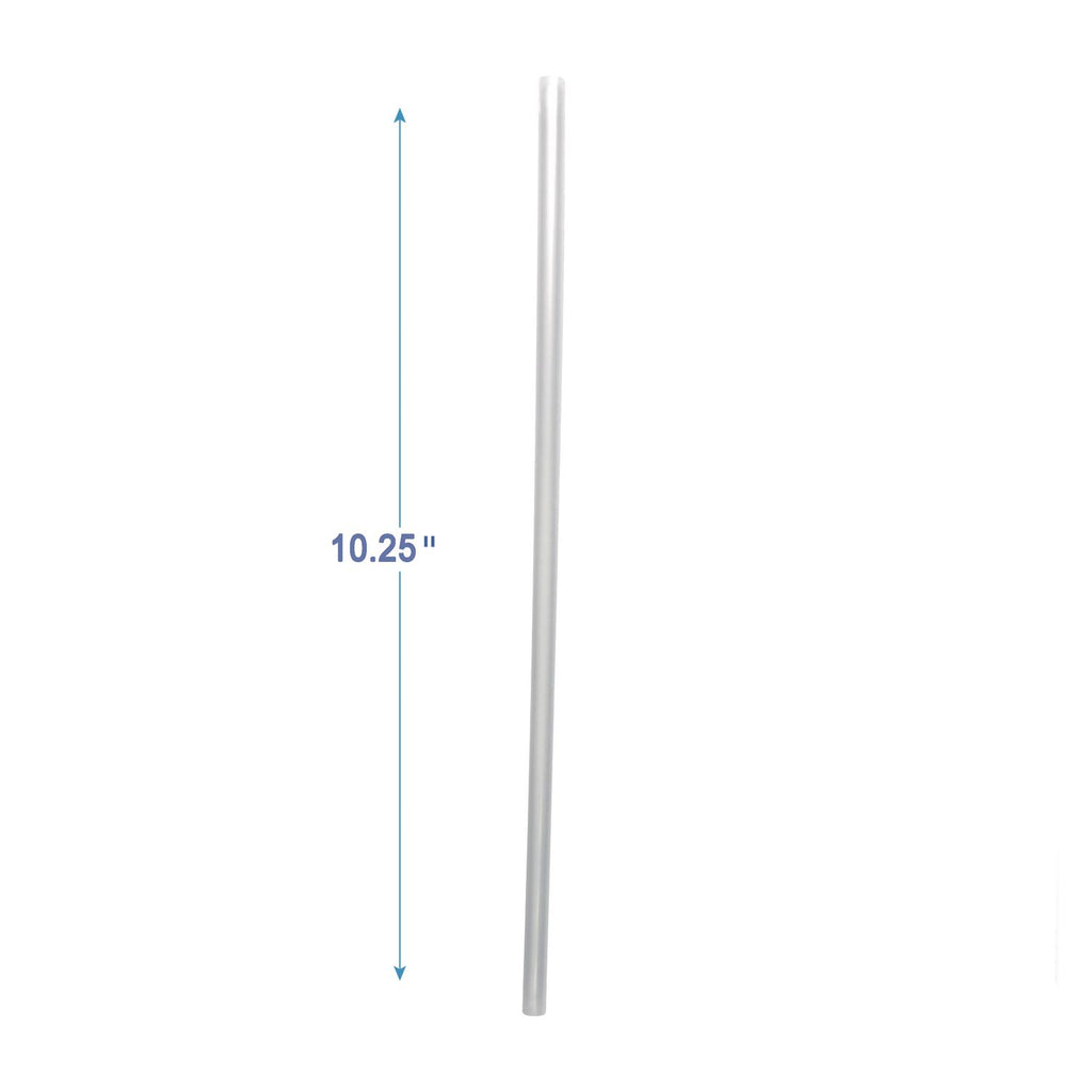 Wrapped Giant Straws, 10.25", Polypropylene, Clear, 1,000/Carton