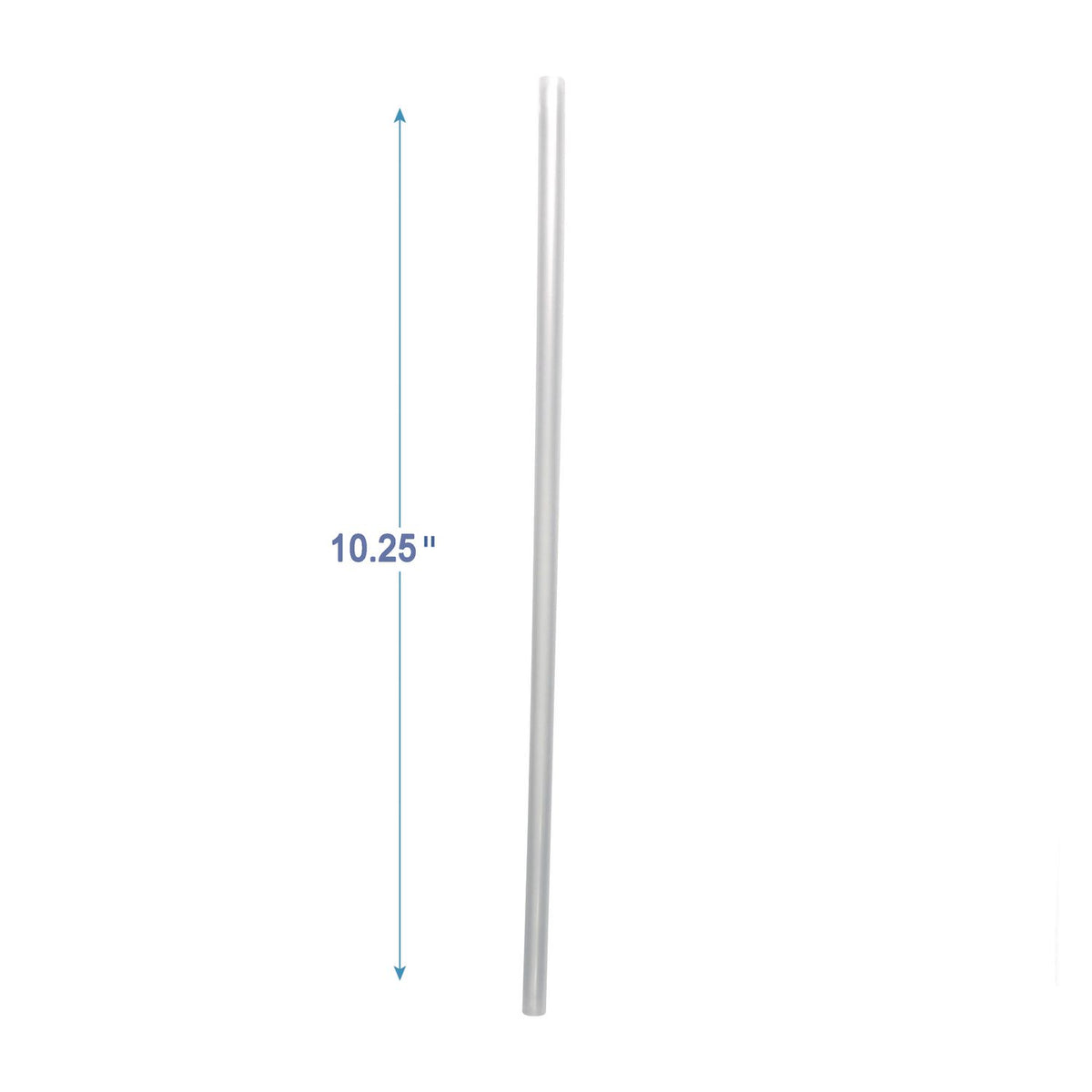 Wrapped Giant Straws, 10.25", Polypropylene, Clear, 1,000/Carton
