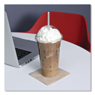 Wrapped Giant Straws, 10.25", Polypropylene, Clear, 1,000/Carton