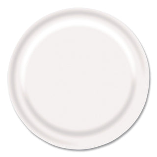 Paper Dinnerware, Plate, 9" Diameter, White, 1,000/Carton