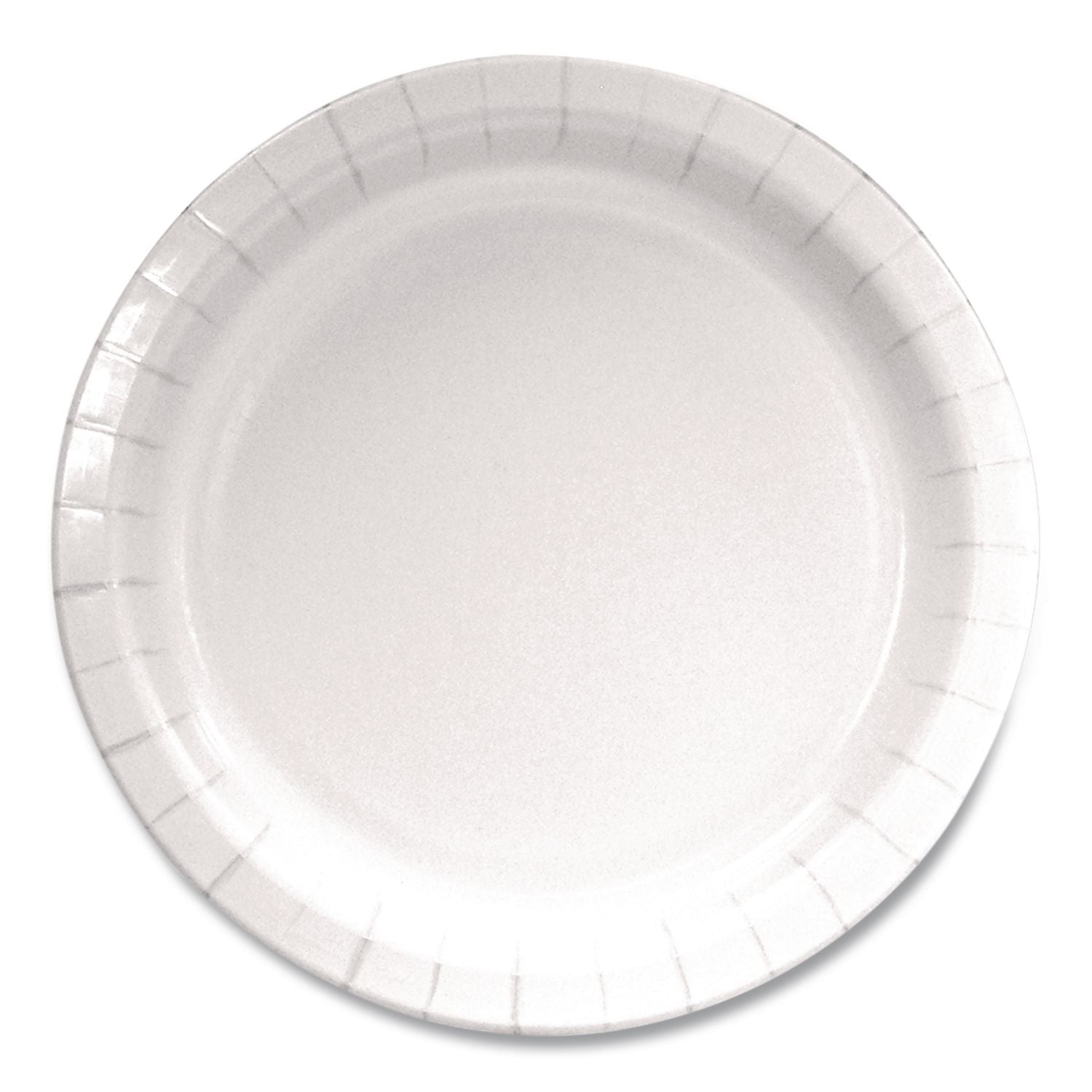 Paper Dinnerware, Plate, 9" Diameter, White, 1,000/Carton