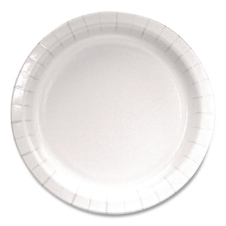 Paper Dinnerware, Plate, 9" Diameter, White, 1,000/Carton